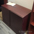 Mahogany 2 Door Storage Cabinet, Locking